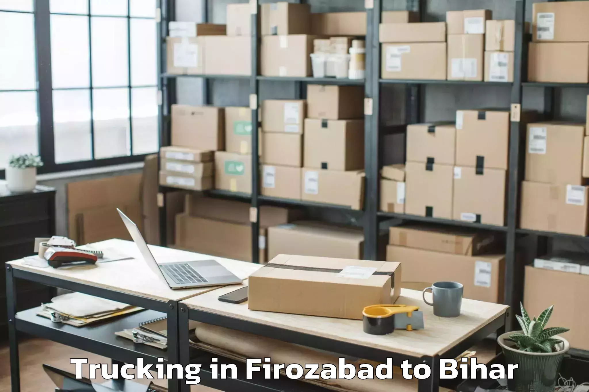 Book Firozabad to Motipur Trucking